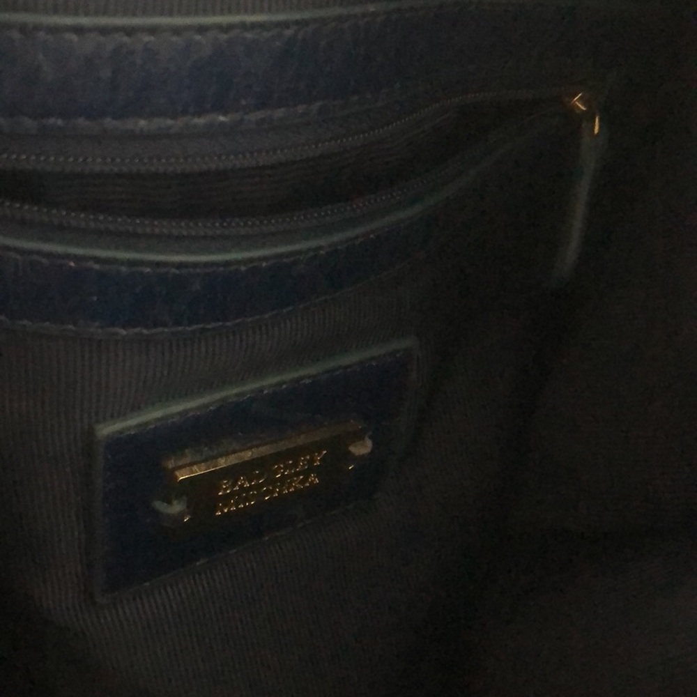 Badgley Mischka Rich Navy Leather Bag - Picture 3 of 9